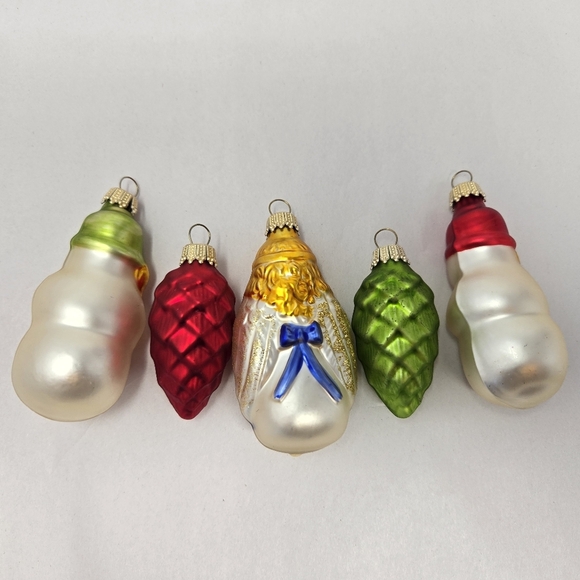 Christmas Ornaments St Nicholas Square European Glass Mouth Blown Hand Decorated - Picture 6 of 13